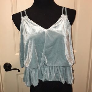 velvet crop top